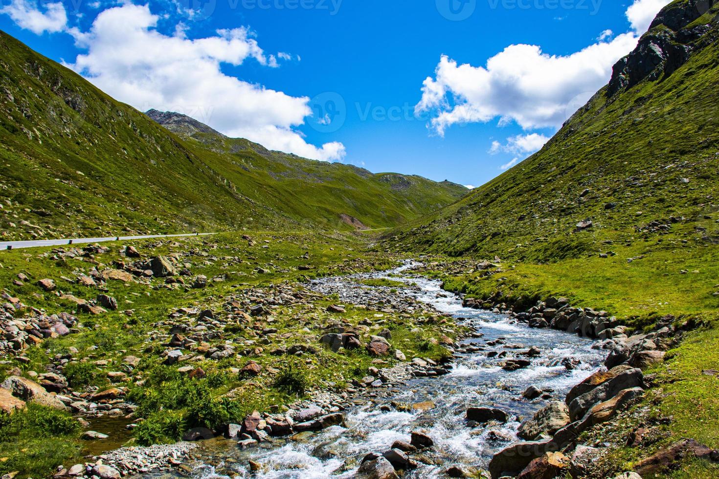 passo rombo entlang der grenze zwischen österreich und italien foto