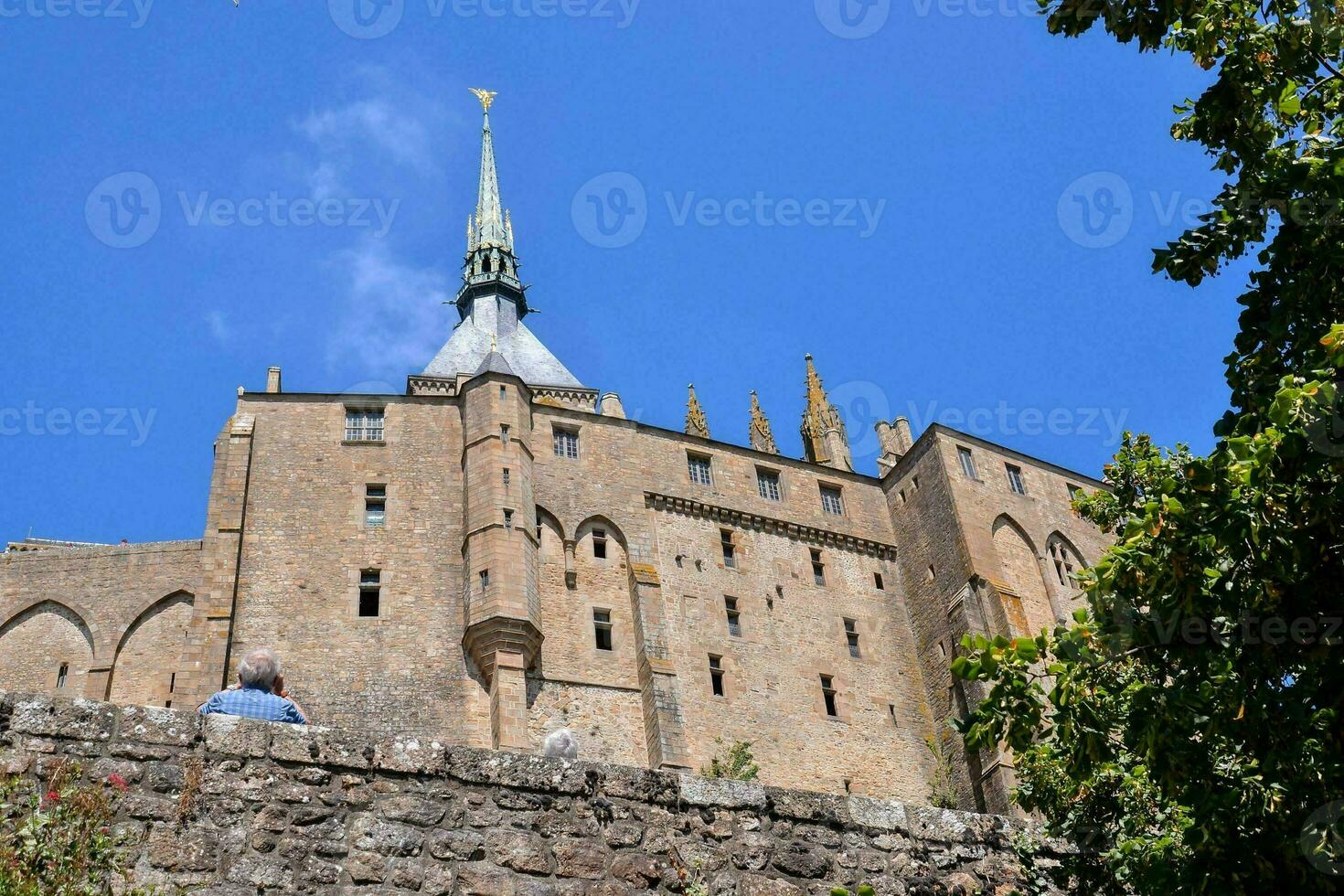 le mont Saint-Michel Gezeiten Insel Normandie Nord Frankreich foto