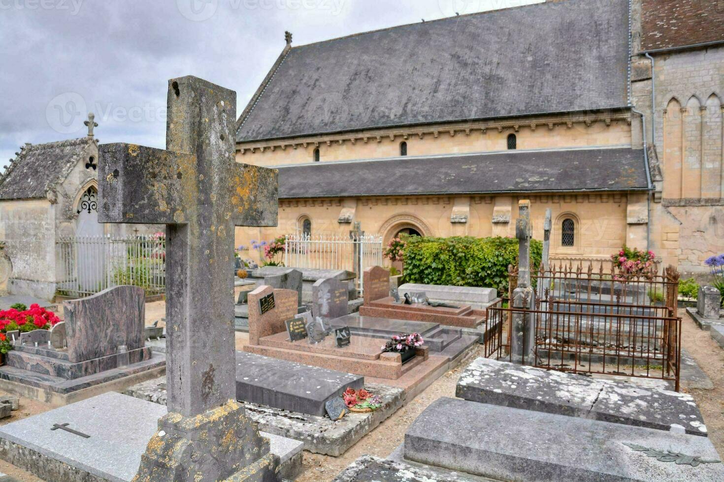 Aussicht von Friedhof foto