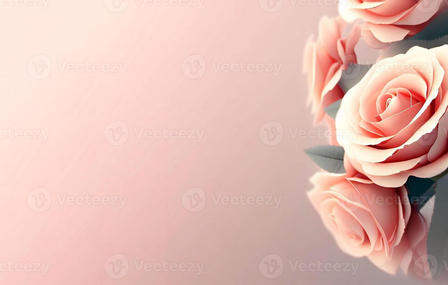 Blumen- Blume Hintergrund und Banner Karte Design zum Mutter Tag Damen Tag Valentinsgrüße Tag ai generativ foto