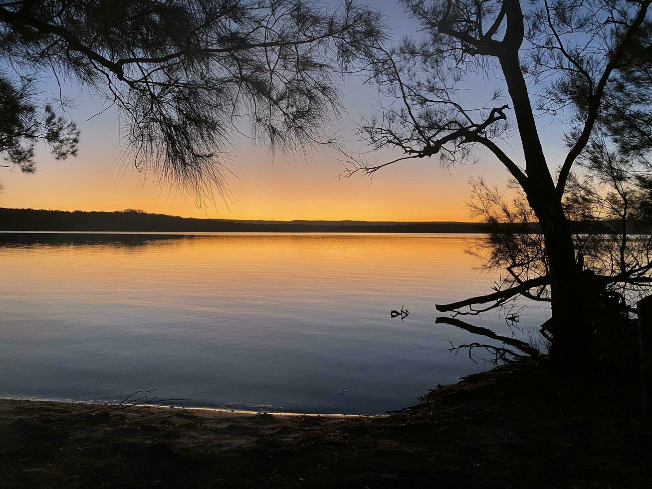 Sonnenuntergang beim st Georges Becken foto