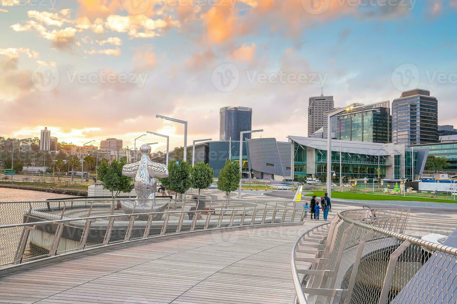 Perth Innenstadt Stadt Horizont Stadtbild von Australien foto