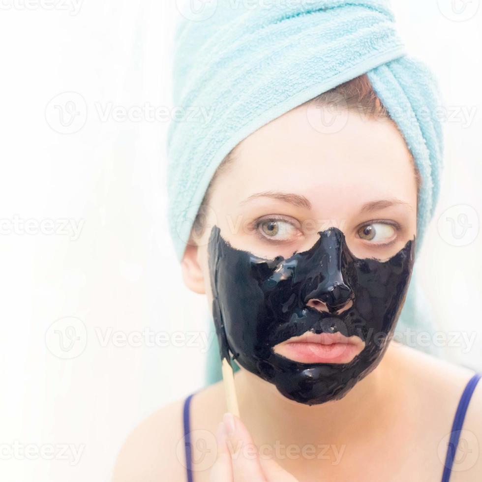 kosmetische schwarze Maske foto