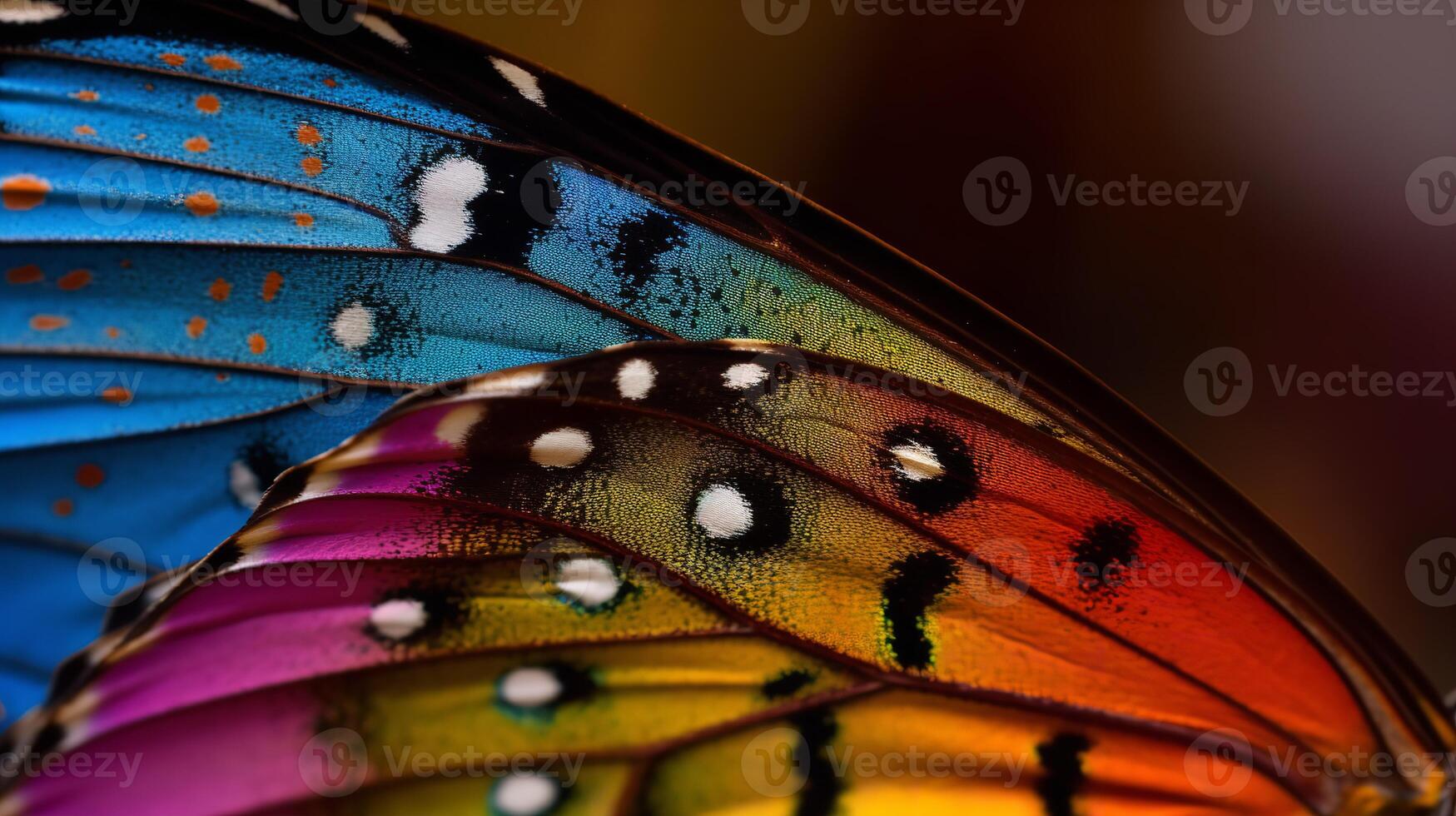 Kaleidoskop von Stolz im ein Schmetterling Flügel foto