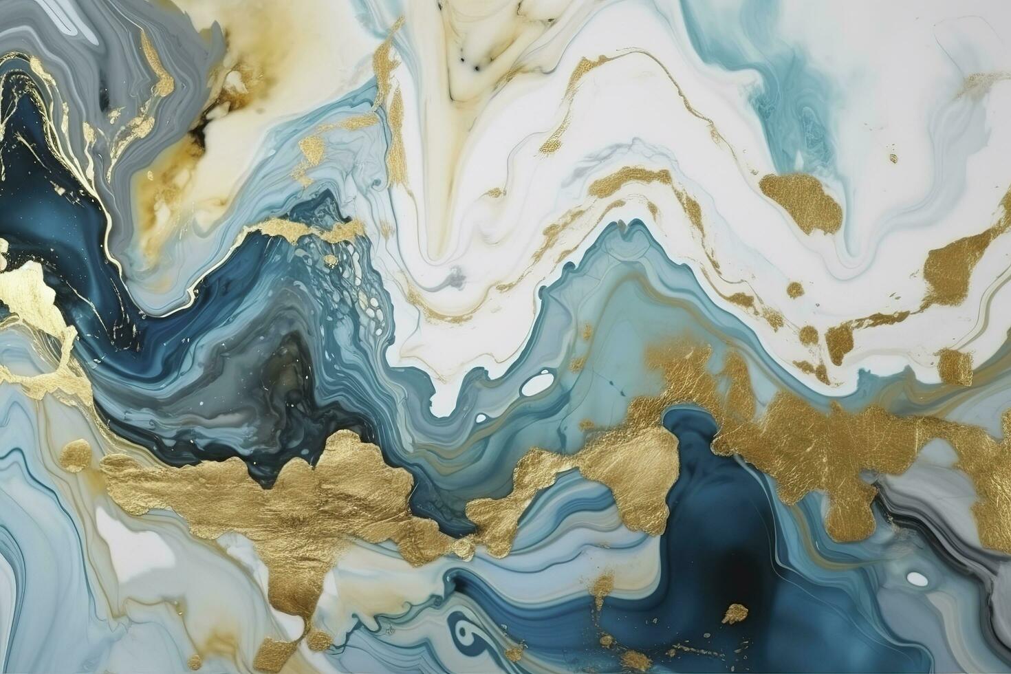 3d abstrakt Marmor Hintergrund zum Mauer Dekor. Harz Geode und abstrakt Kunst, funktional Kunst, mögen Aquarell Geode malen. golden, Blau, Türkis, und grau Hintergrund, generieren ai foto