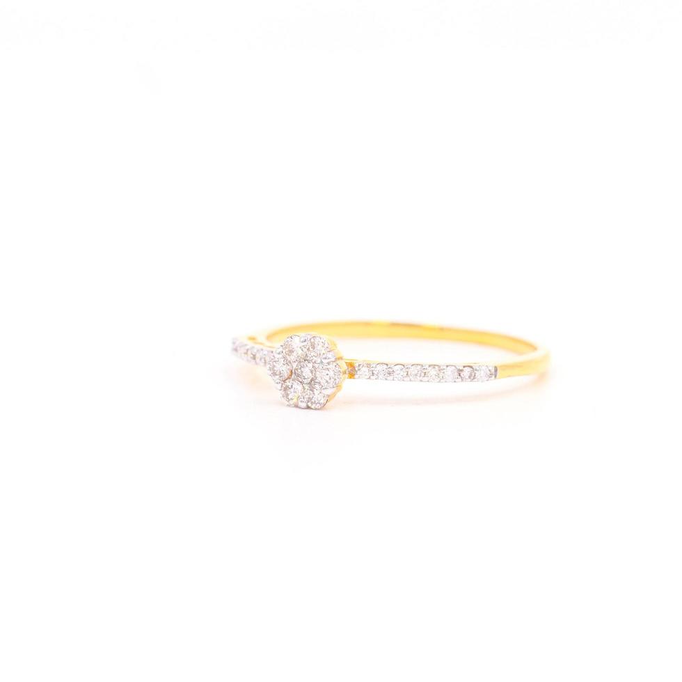 Diamantring 9 Karat Gold foto