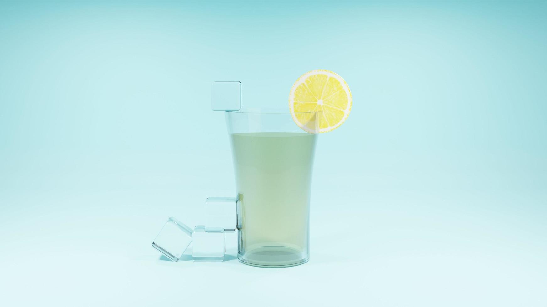 frische Limonade 3d Kunst foto