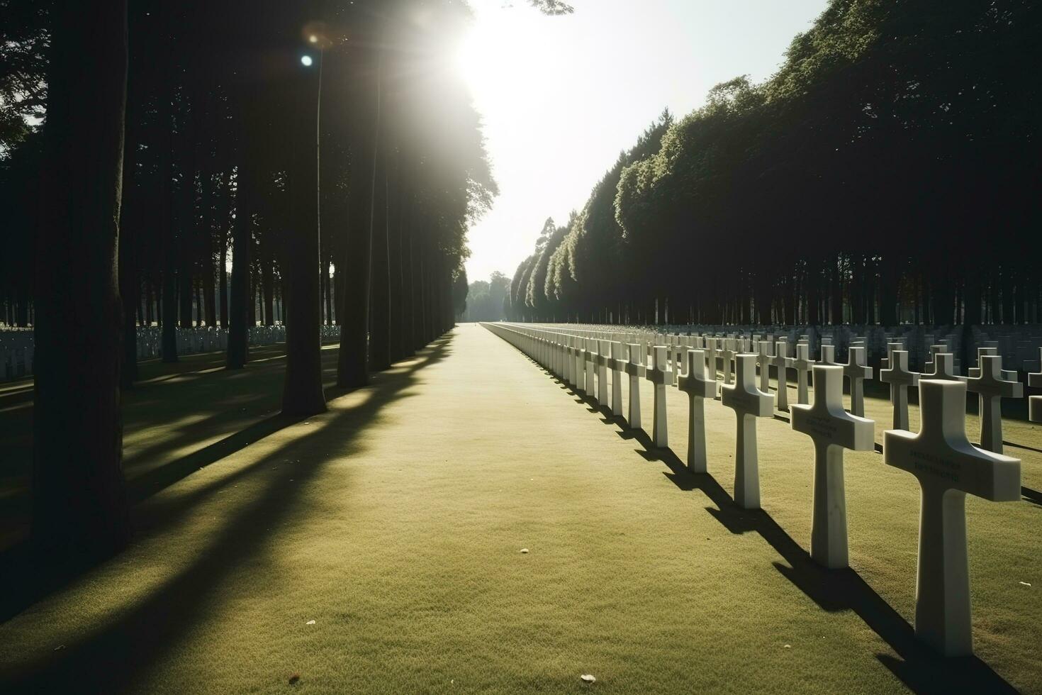 National Friedhof, generieren ai foto