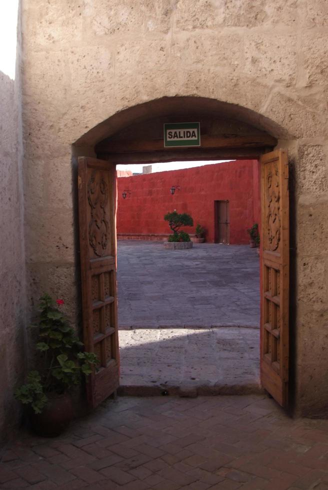 Kloster der Heiligen Catherine in Arequipa, Peru foto