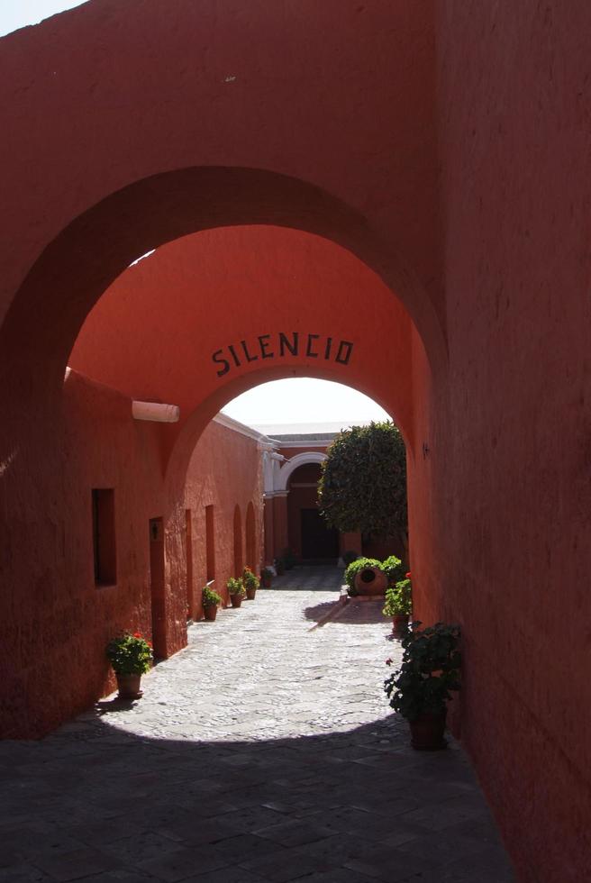 Kloster der Heiligen Catherine in Arequipa, Peru foto