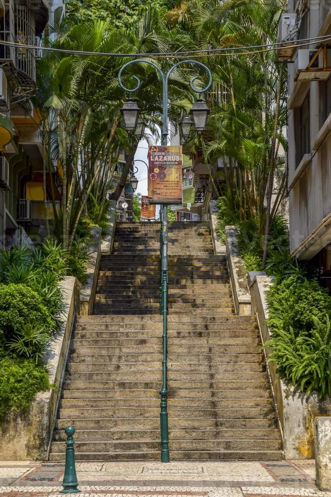 Ansicht einer Straße in Macao City, China, 2020 foto