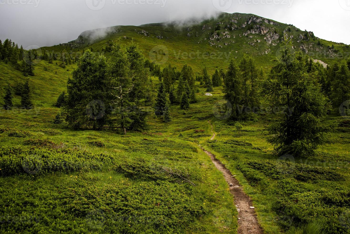 Landschaft in der Nähe des Levico-Sees, Trento Italien foto