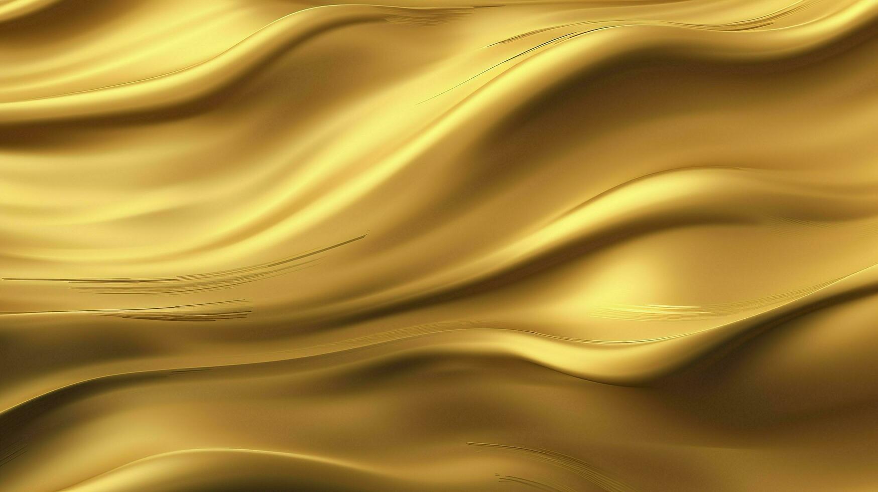 golden Wellen Hintergrund, generieren ai foto