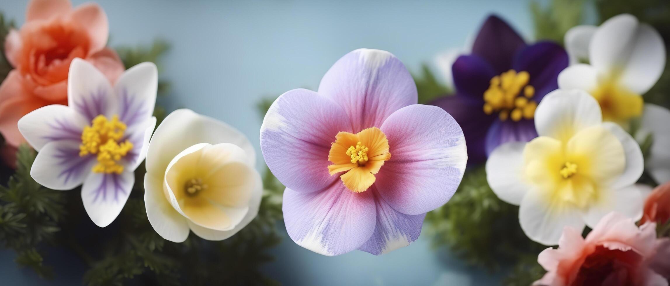 bunt Frühling Blume , generativ ai foto