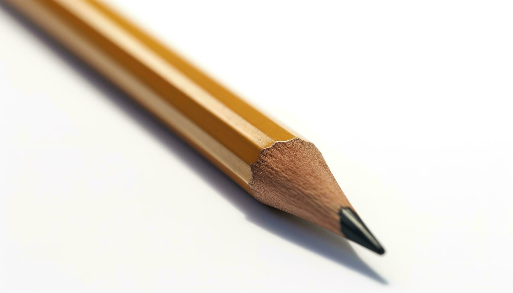 Bleistift isoliert auf Weiß Hintergrund, generieren ai foto