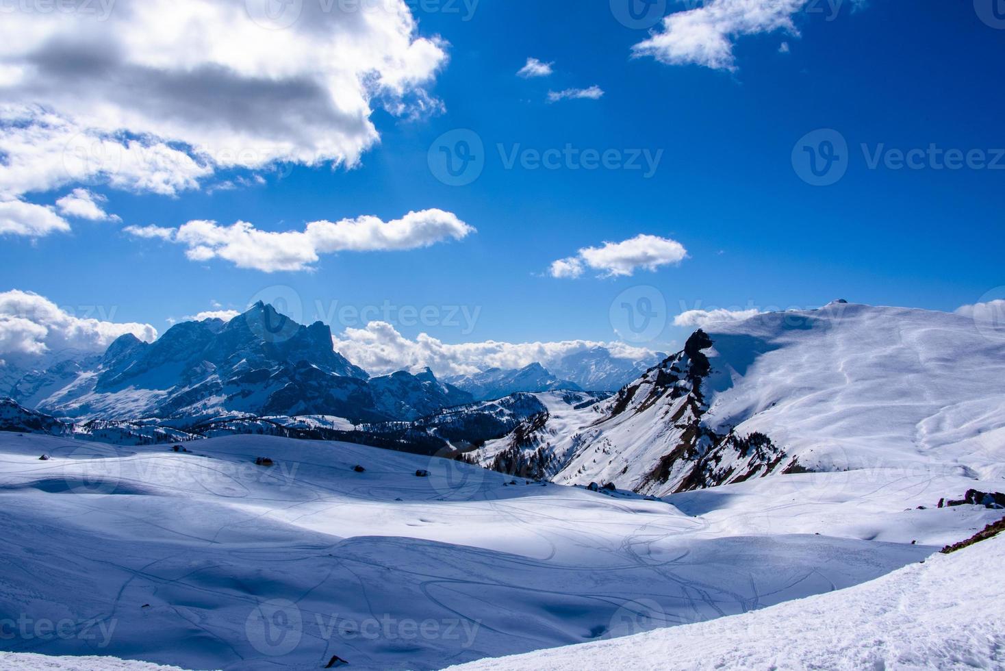 weiße Täler in den Dolomiten foto