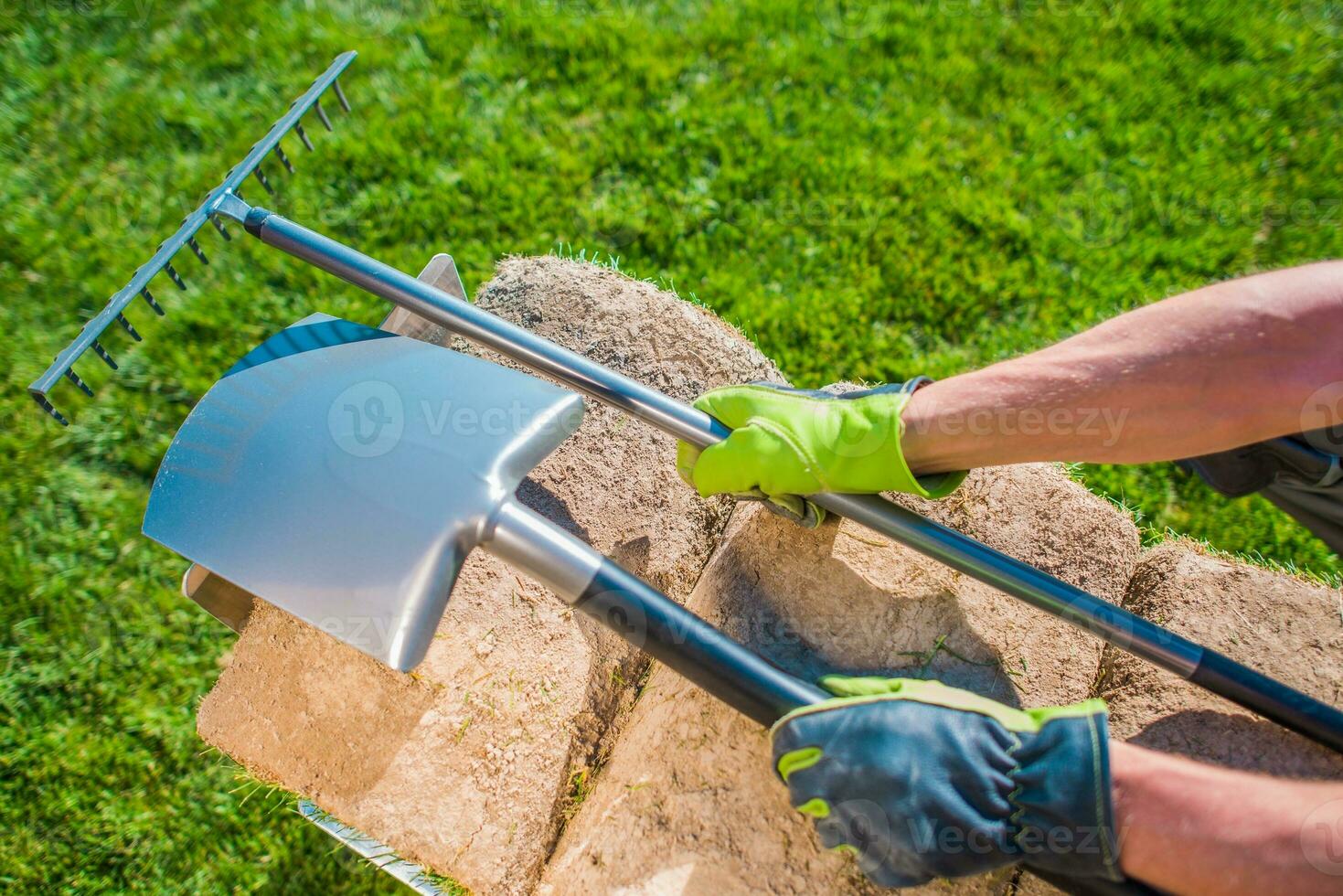 Garten Werkzeuge und das Arbeit foto