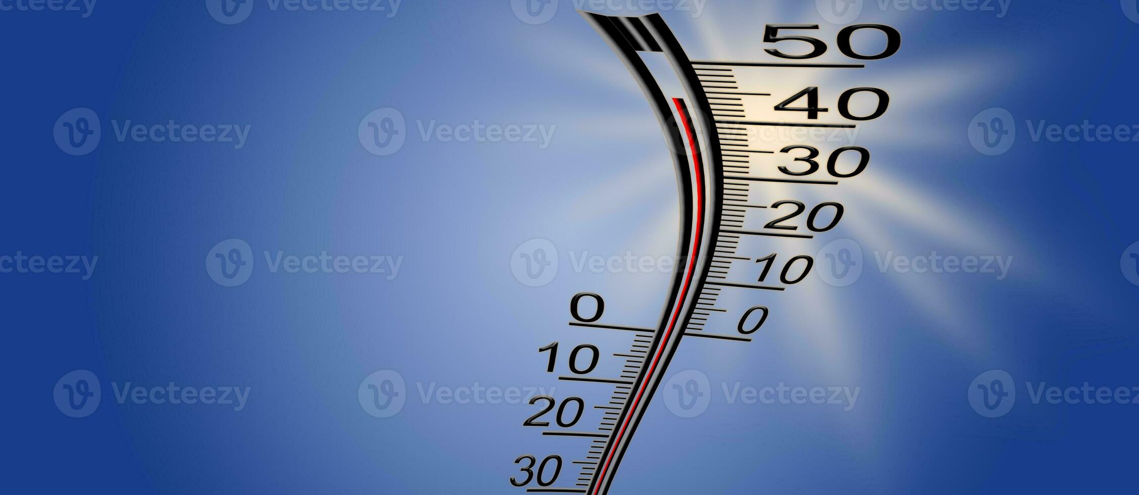 Thermometer auf das Hintergrund von Natur foto