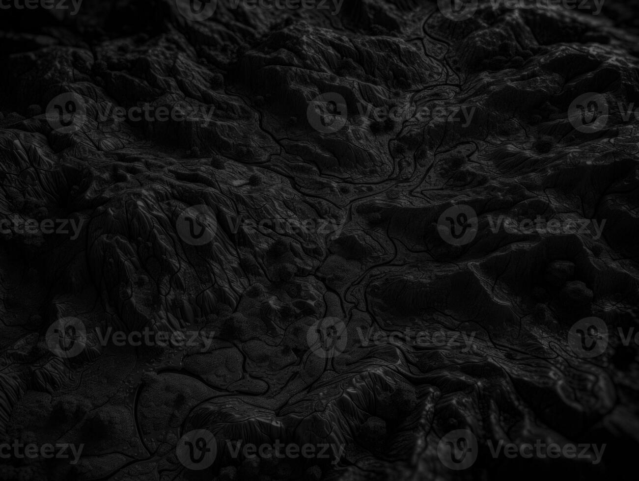 schwarz und Weiß Papier Schnitt Terrain Hintergrund erstellt mit generativ ai Technologie. foto