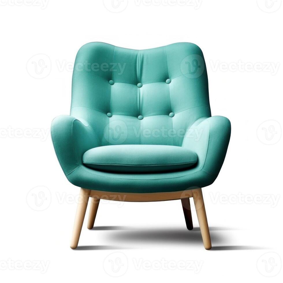 modern lebendig Sessel isoliert. Illustration ai generativ foto