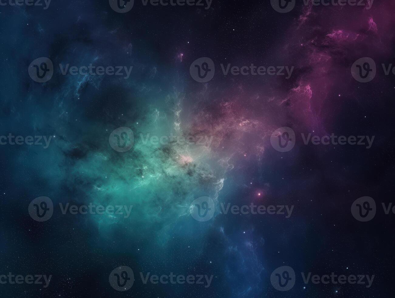 Nacht Himmel Universum gefüllt mit Sterne und Nebel Galaxis abstrakt Kosmos Hintergrund. foto