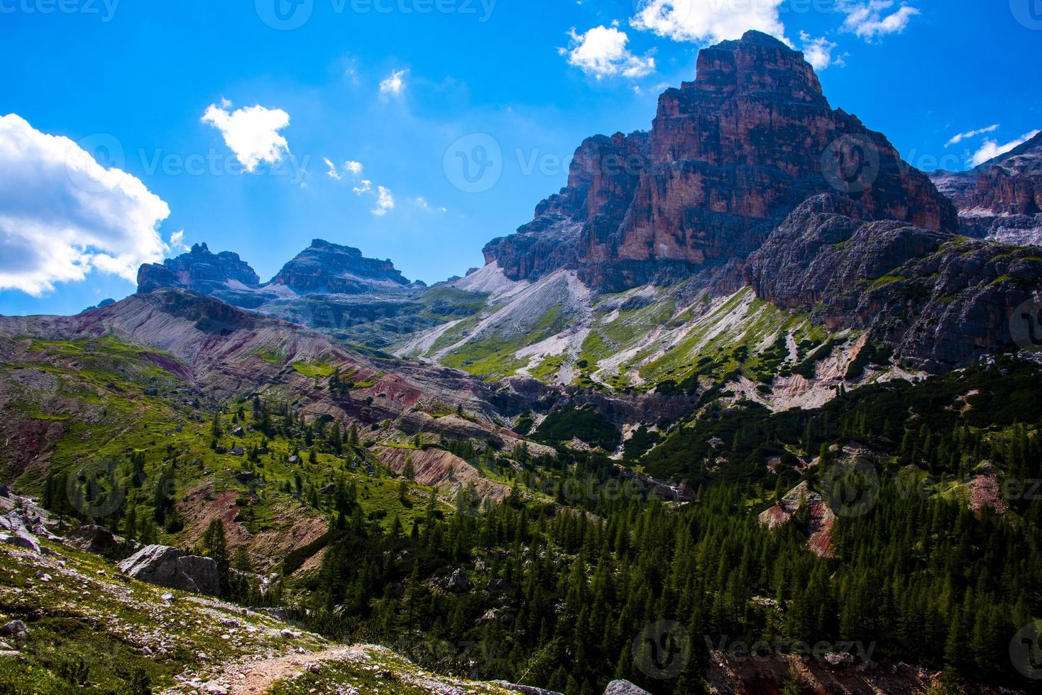 Gipfel der Cortina d'ampezzo Dolomiten foto