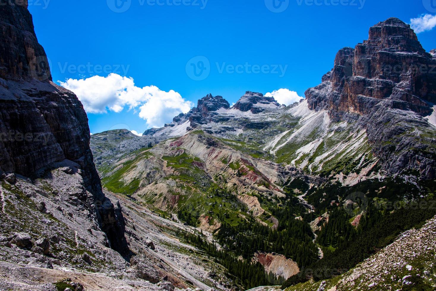 Gipfel der Cortina d'ampezzo Dolomiten foto