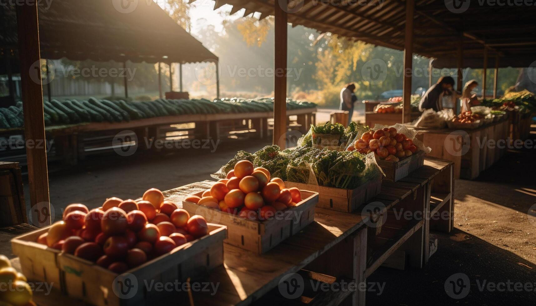 organisch Bauernhof Ernten gesund, frisch, reif produzieren generiert durch ai foto