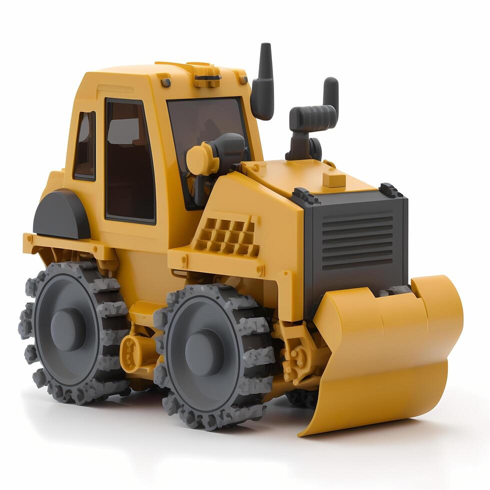 Spielzeug Bulldozer Design ai generiert foto