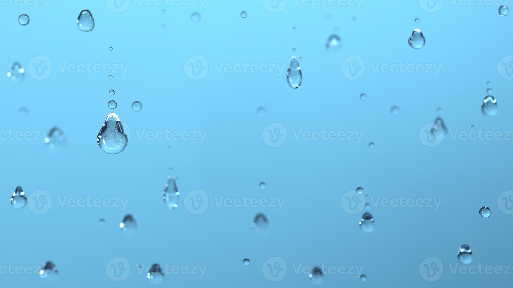 Hintergrund der Regentropfen auf dem Glas foto
