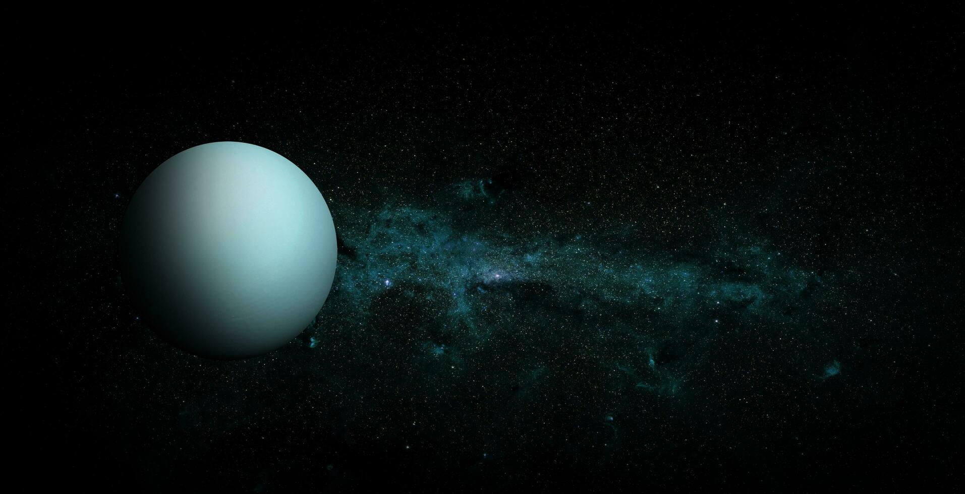 Uranus auf Raumhintergrund, Elemente dieses Bildes von der NASA eingerichtet foto