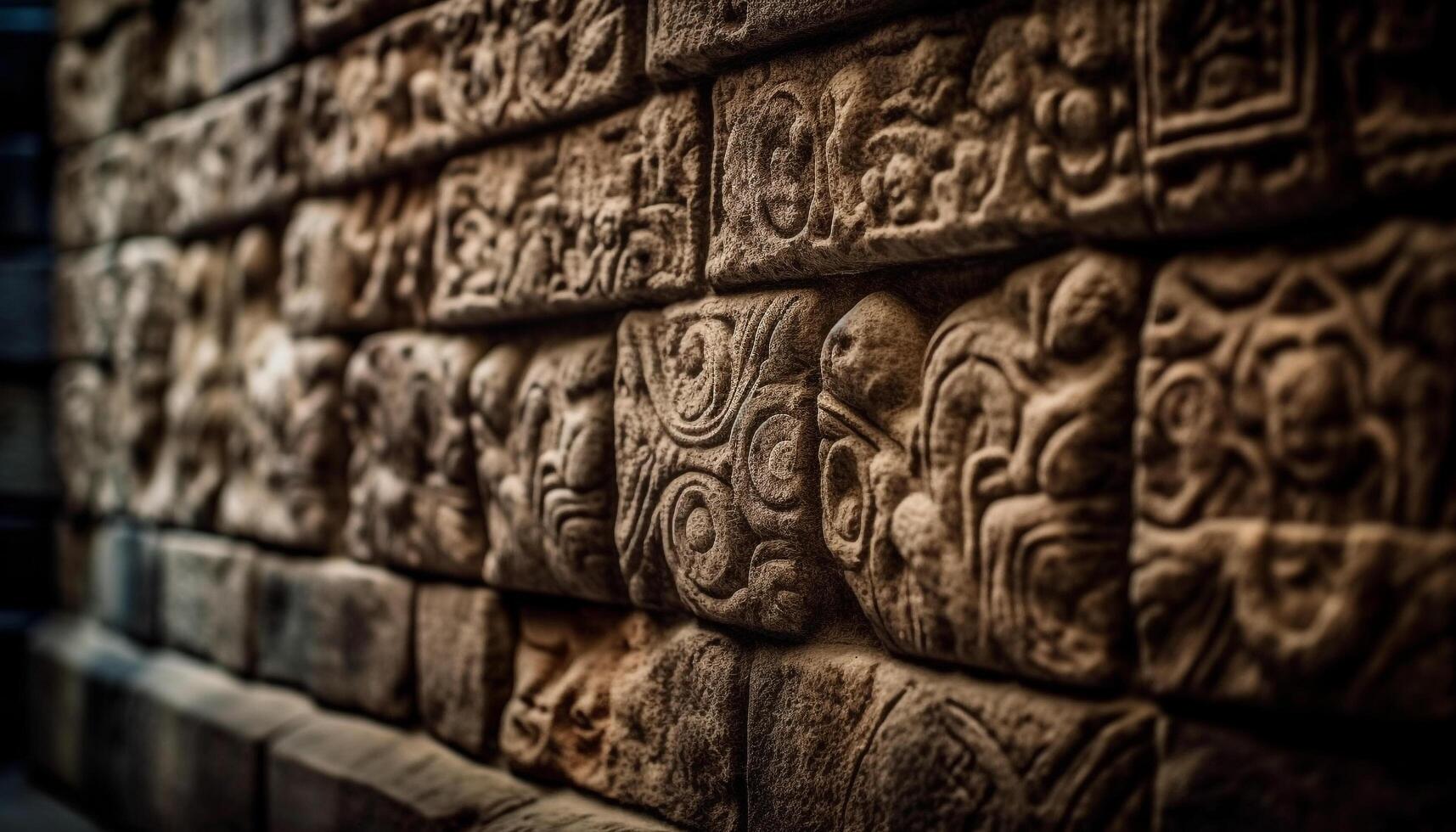 uralt Ruinen von Angkor Vitrine Osten asiatisch die Architektur und Spiritualität generiert durch ai foto