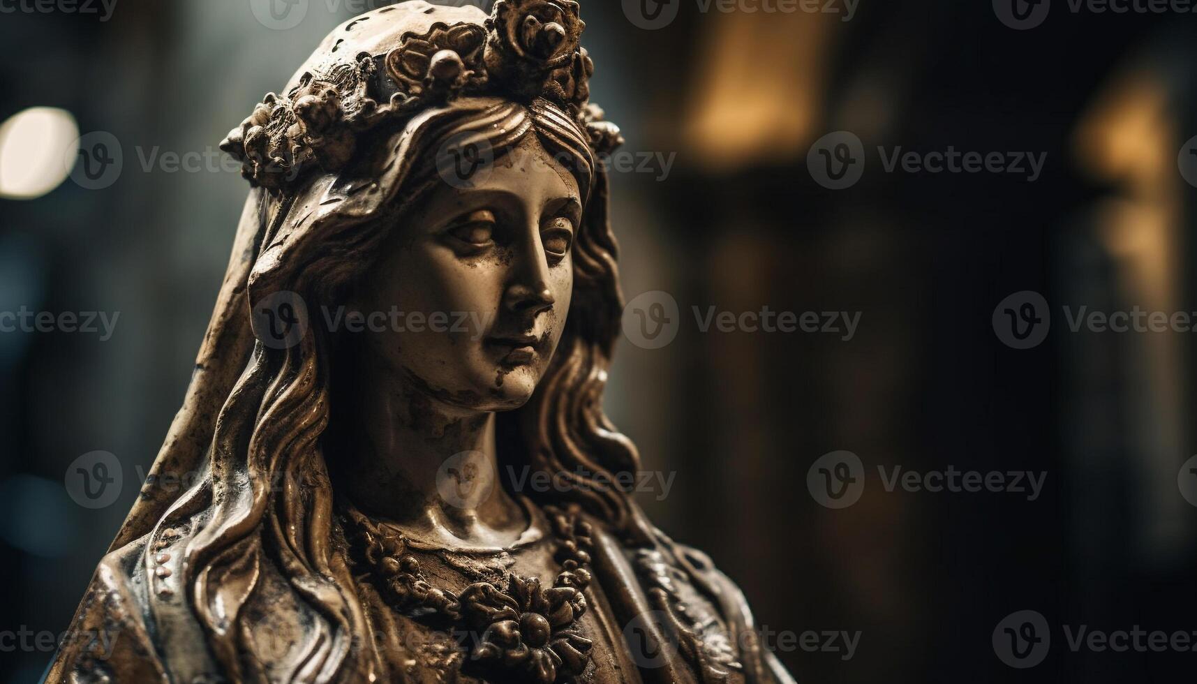 Religion Schönheit beleuchtet im gotisch Stil Französisch Kapelle Antiquität Altar generiert durch ai foto