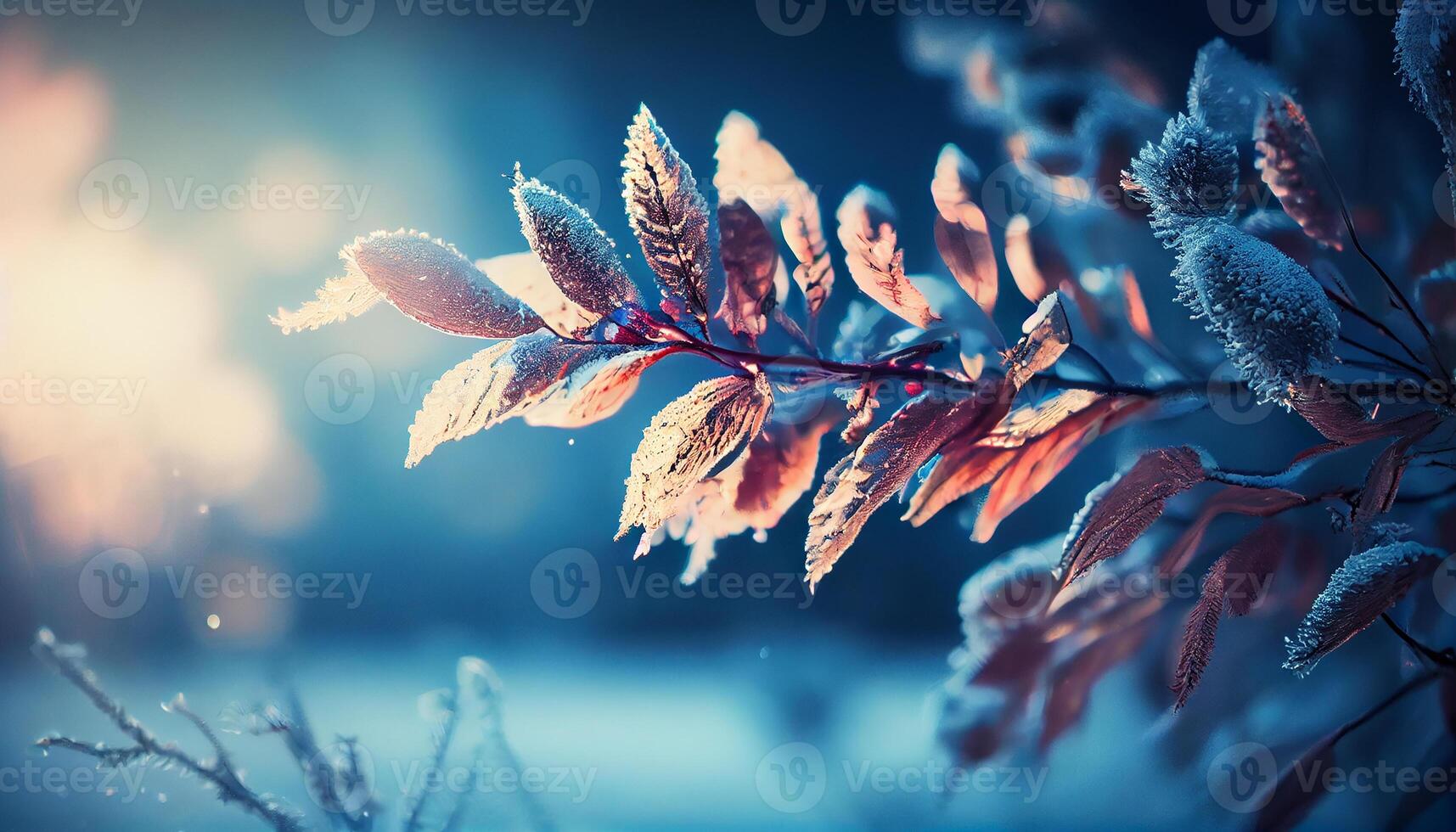 beschwingt Herbst Baum Ast im schließen oben Schönheit ,generativ ai foto