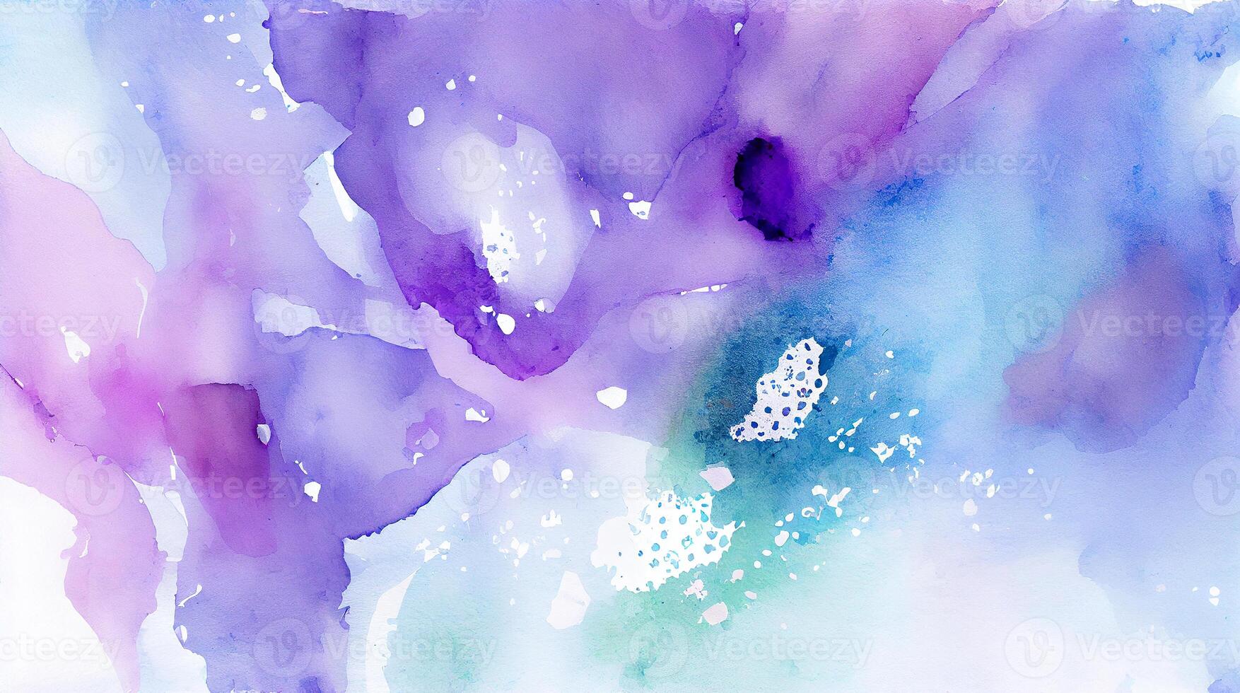 abstrakt Hintergrund gemalt mit beschwingt Blau Aquarelle ,generativ ai foto