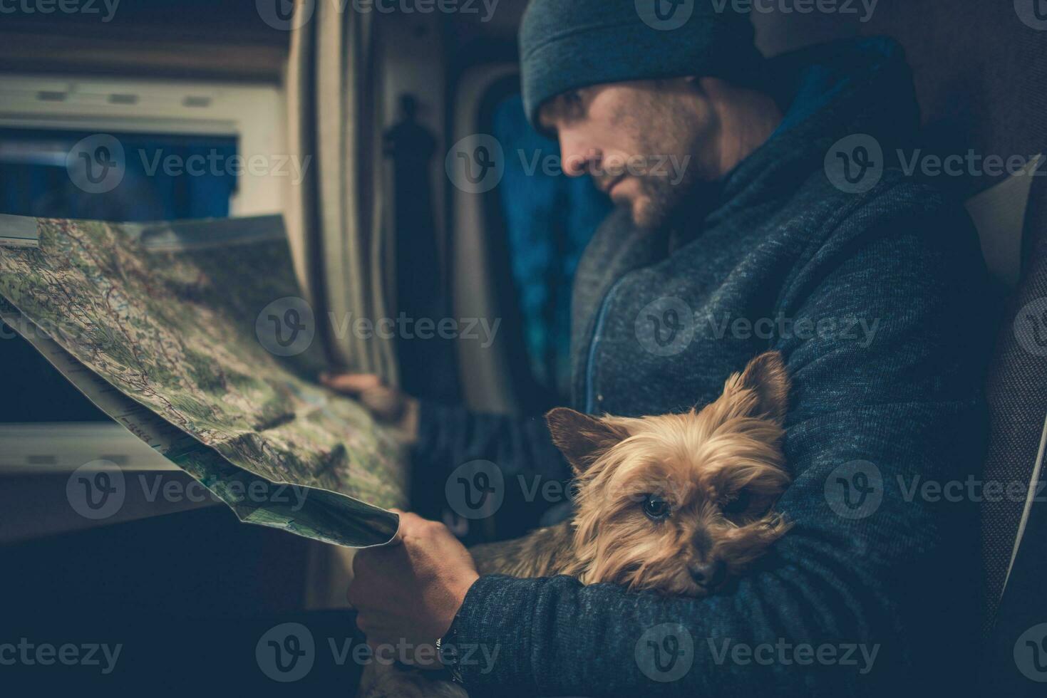 Männer und seine Hund Freund foto