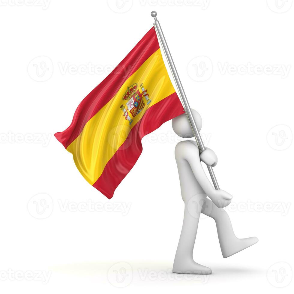 Flagge von Spanien foto