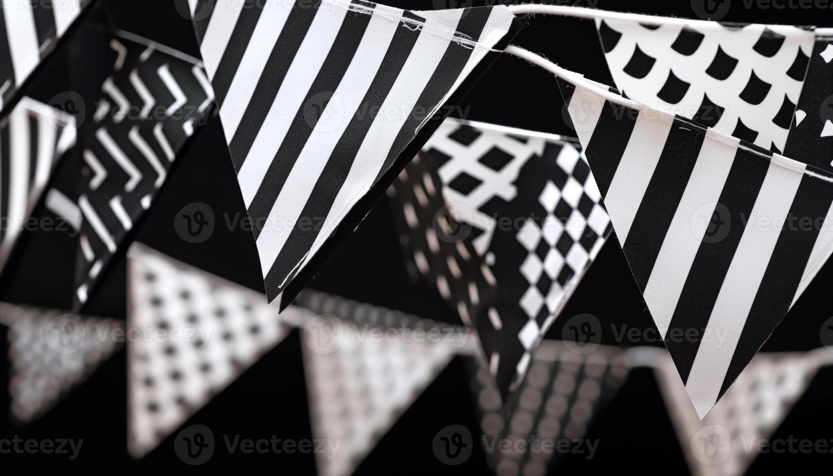 abstrakt schwarz und Weiß Muster auf Papier generiert durch ai foto