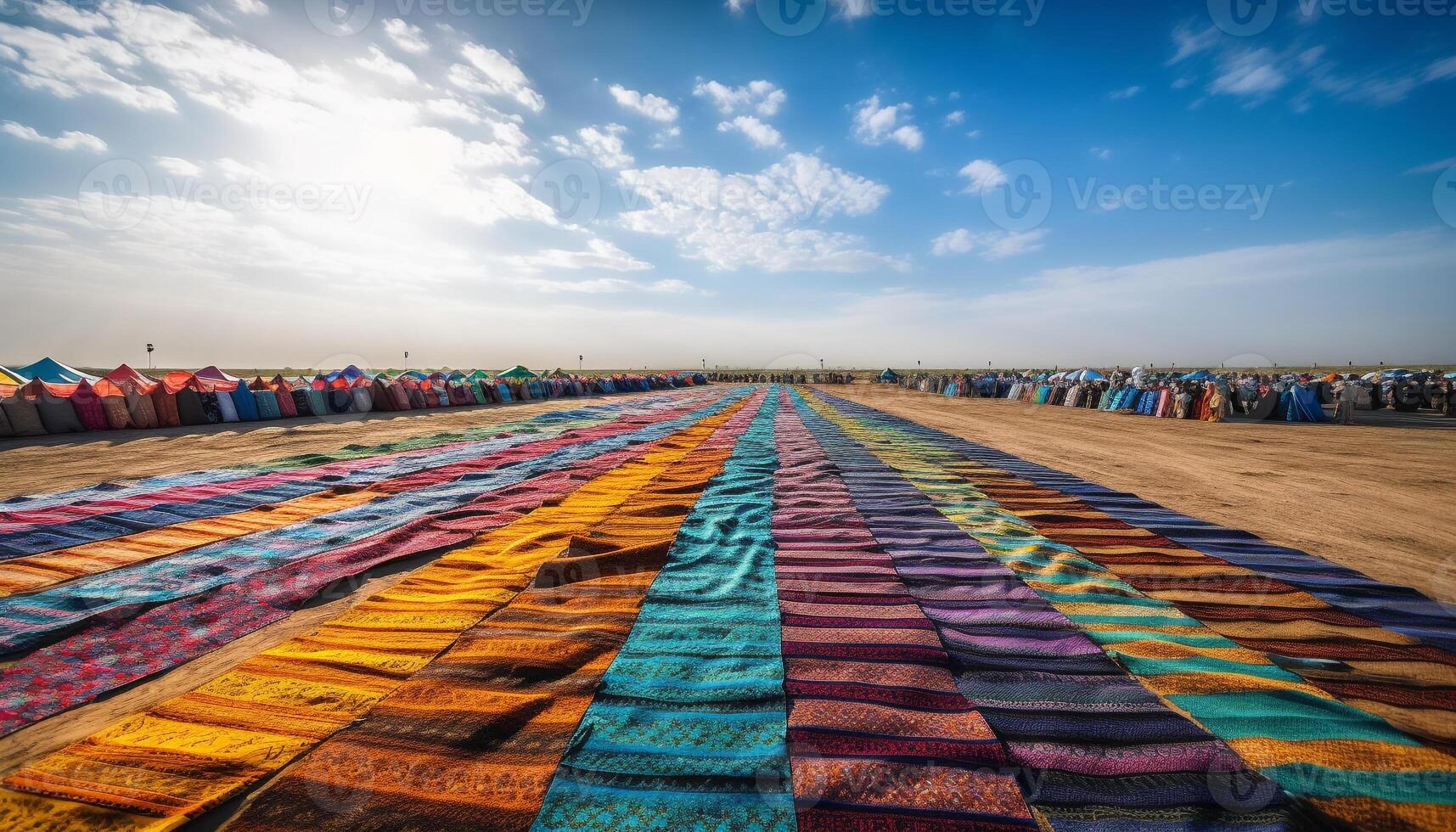 beschwingt Farben im Natur erstellen ein Sonnenuntergang Muster generiert durch ai foto