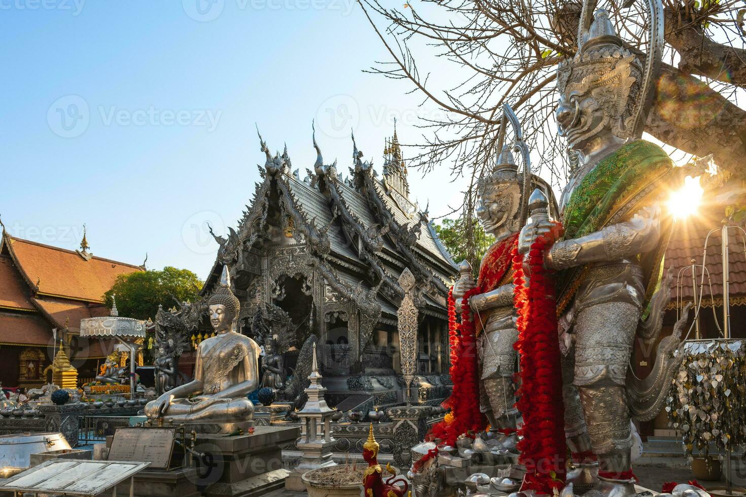 wat si suphan, auch bekannt Silber Tempel, im Chiang Mai, Thailand foto