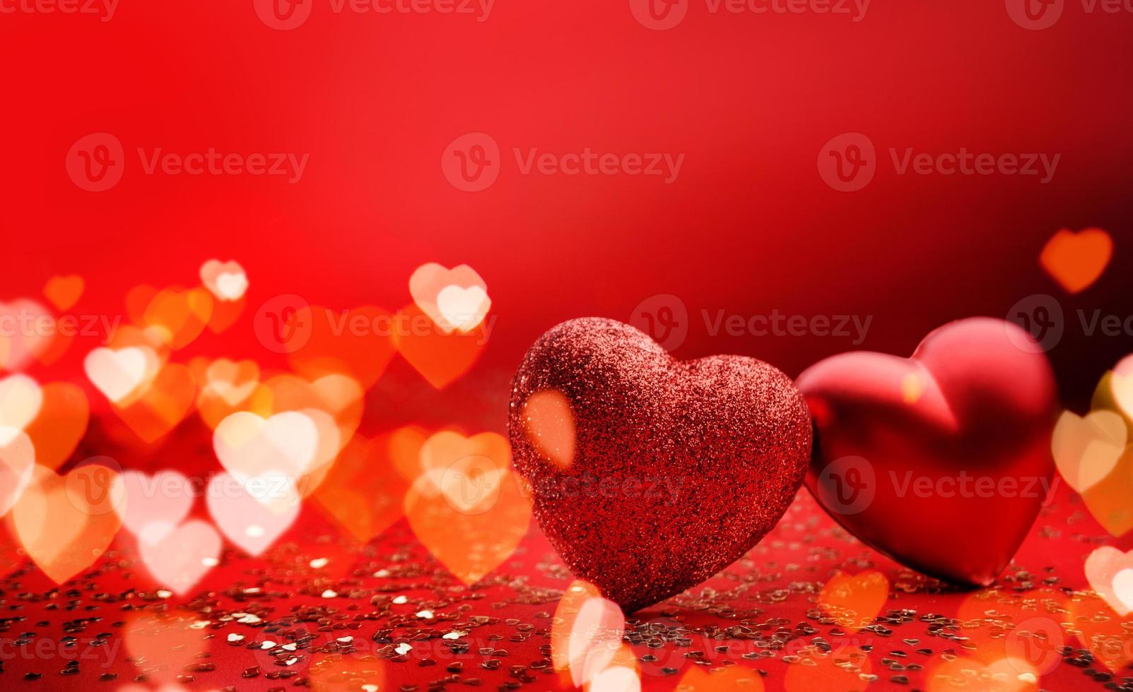 festlicher Hintergrund für Valentinstag mit Kopienraum foto