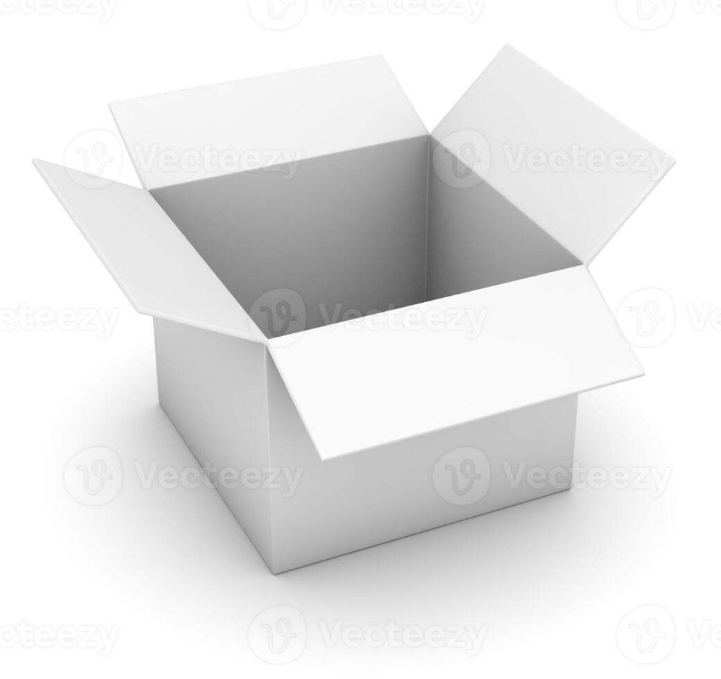 öffnen Box 3d machen foto