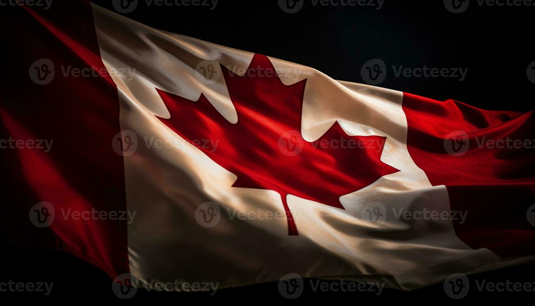 winken kanadisch Flagge symbolisiert National Stolz und Patriotismus generiert durch ai foto