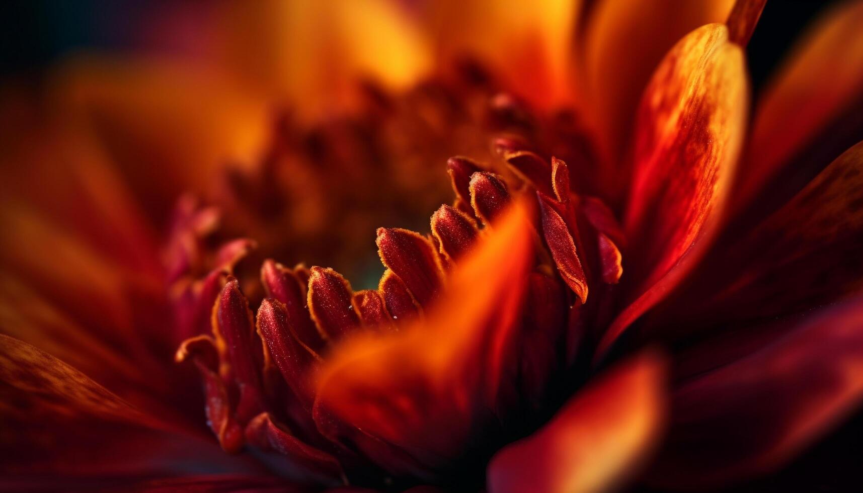 beschwingt Gerbera Gänseblümchen, ein Single Blume von Schönheit im Natur generiert durch ai foto