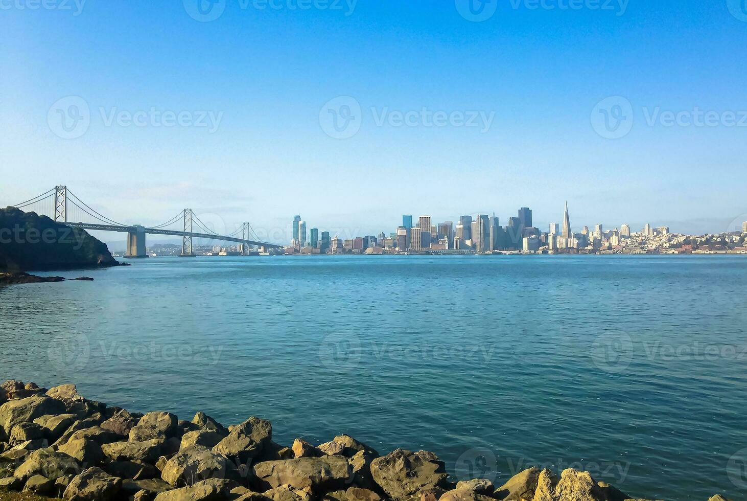 san Francisco Bucht und Brücke Aussicht foto