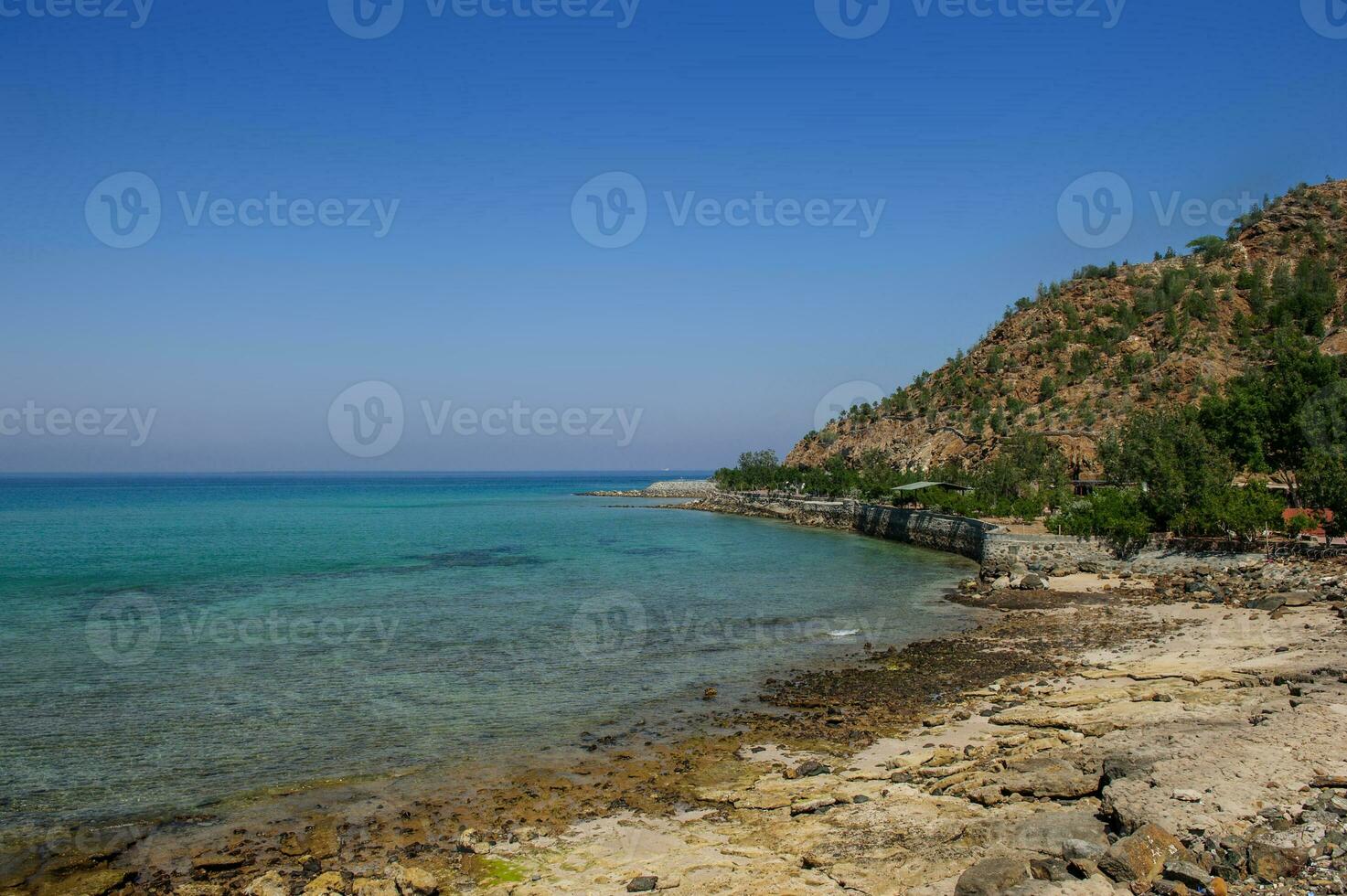 Jureirah, Küste der Vereinigten Arabischen Emirate von indisch Ozean Bereich. foto