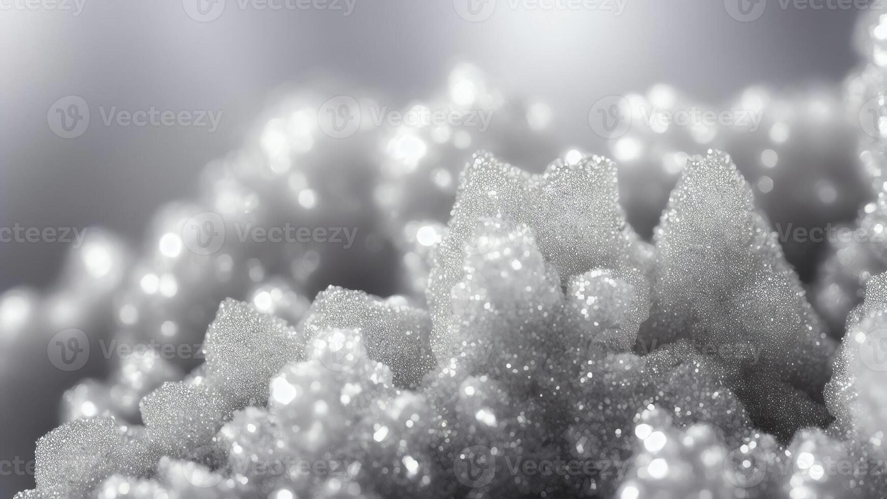 das Schönheit von Zucker Kristalle. ai generiert. foto