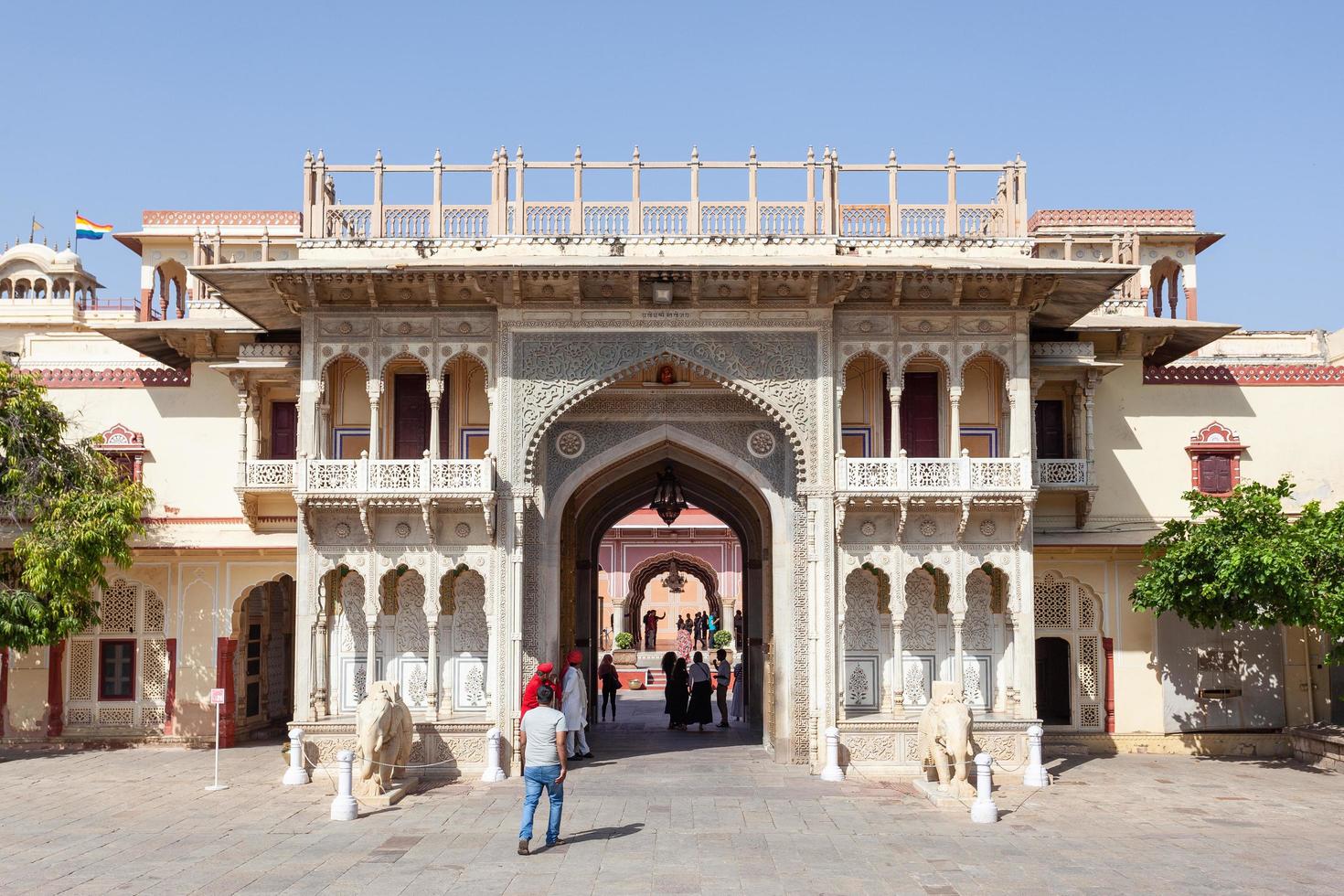 Stadtpalast in Jaipur, Rajasthan, Indien foto