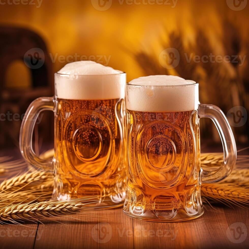 Oktoberfest, Welt größten Bier Festival oder Volksfest. gehaltenen jährlich im Deutschland. ai generiert. foto