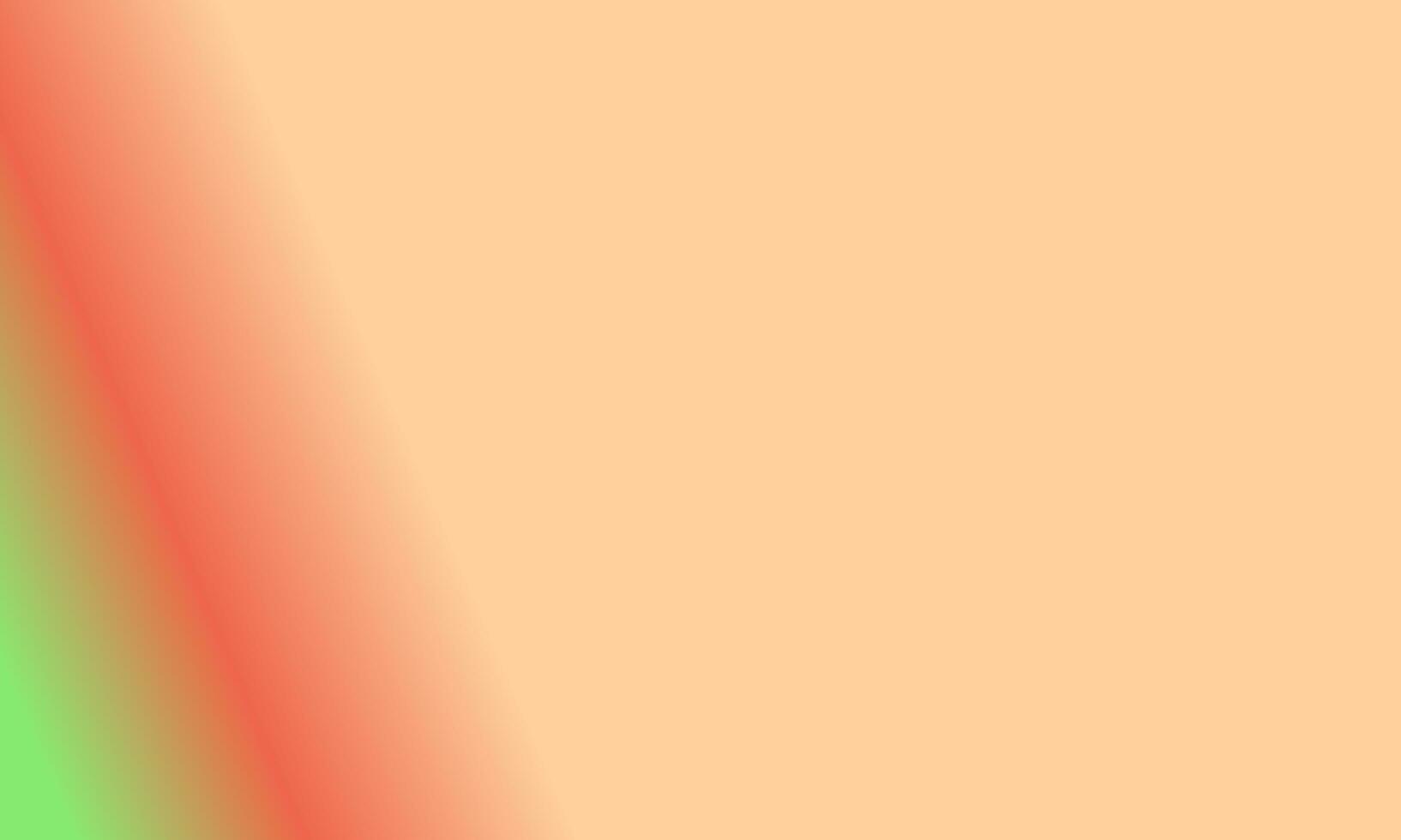 Design einfach Pfirsich, grün und rot Gradient Farbe Illustration Hintergrund foto